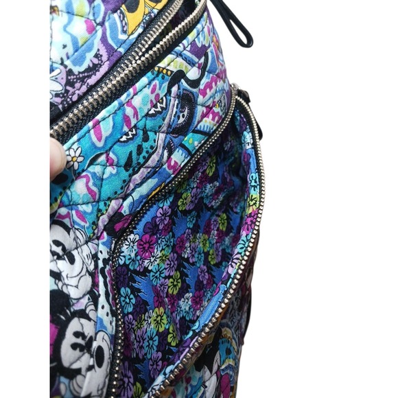 VERA BRADLEY Disney Mickey Minnie Mouse Paisley Collection Hipster Crossbody Bag - Picture 5 of 8